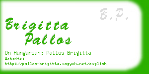 brigitta pallos business card